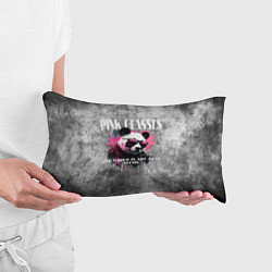 Подушка-антистресс Панда в розовых очках на сером фоне, цвет: 3D-принт — фото 2