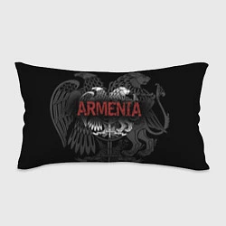Подушка-антистресс Герб Армении с надписью Armenia, цвет: 3D-принт
