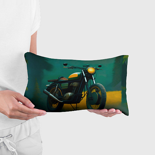 Подушка-антистресс Мотоцикл в лесу / 3D-принт – фото 3