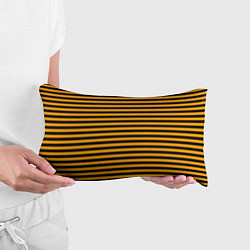 Подушка-антистресс Черно-оранжевые полосы - пчелиный образ, цвет: 3D-принт — фото 2