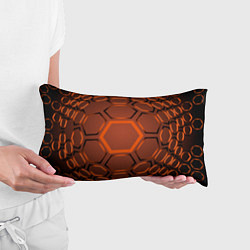 Подушка-антистресс Оранжевая техноброня, цвет: 3D-принт — фото 2
