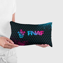Подушка-антистресс FNAF - neon gradient: надпись и символ, цвет: 3D-принт — фото 2