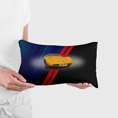Подушка-антистресс Классический спорткар Chevrolet Corvette Stingray / 3D-принт – фото 3