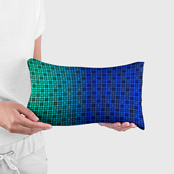 Подушка-антистресс Сине-зеленый геометрический узор, цвет: 3D-принт — фото 2
