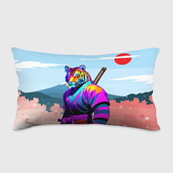 Подушка-антистресс Тигр-самурай - Япония, цвет: 3D-принт