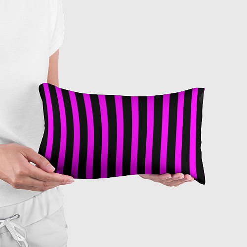 Подушка-антистресс В полоску черного и фиолетового цвета / 3D-принт – фото 3