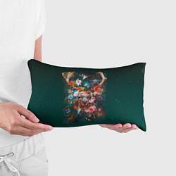 Подушка-антистресс Сказочный олень Акварель, цвет: 3D-принт — фото 2