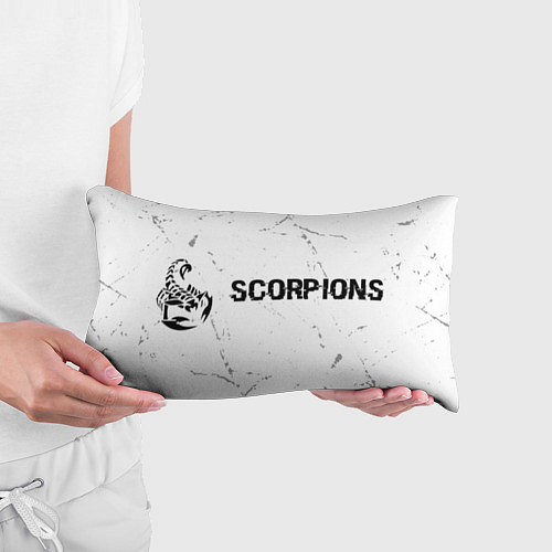 Подушка-антистресс Scorpions glitch на светлом фоне: надпись и символ / 3D-принт – фото 3