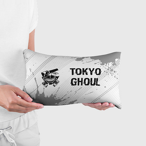 Подушка-антистресс Tokyo Ghoul glitch на светлом фоне: надпись и симв / 3D-принт – фото 3