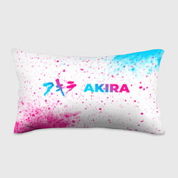Подушка-антистресс Akira neon gradient style: надпись и символ, цвет: 3D-принт