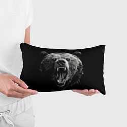 Подушка-антистресс Агрессивный таежный медведь, цвет: 3D-принт — фото 2