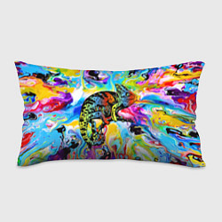 Подушка-антистресс Маскировка хамелеона на фоне ярких красок, цвет: 3D-принт
