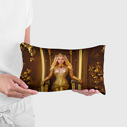 Подушка-антистресс Девушка королева на троне, цвет: 3D-принт — фото 2