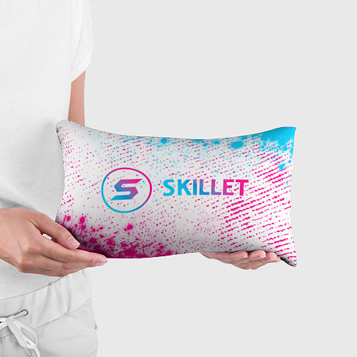 Подушка-антистресс Skillet neon gradient style: надпись и символ / 3D-принт – фото 3