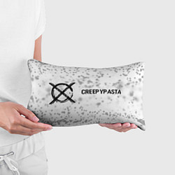 Подушка-антистресс CreepyPasta glitch на светлом фоне: надпись и симв, цвет: 3D-принт — фото 2