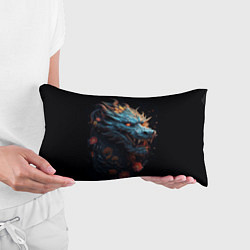 Подушка-антистресс Дракон с цветами: арт нейросети, цвет: 3D-принт — фото 2