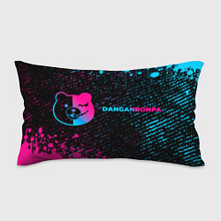 Подушка-антистресс Danganronpa - neon gradient: надпись и символ, цвет: 3D-принт
