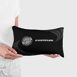 Подушка-антистресс Chrysler speed на темном фоне со следами шин: надп, цвет: 3D-принт — фото 2