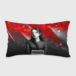 Подушка-антистресс Jisoo black red background, цвет: 3D-принт