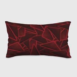 Подушка-антистресс Красные треугольники, неон, цвет: 3D-принт