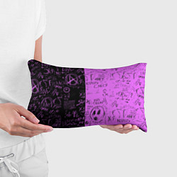 Подушка-антистресс Dead inside purple black, цвет: 3D-принт — фото 2