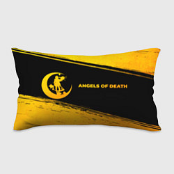 Подушка-антистресс Angels of Death - gold gradient: надпись и символ, цвет: 3D-принт