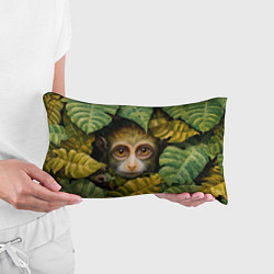 Подушка-антистресс Маленькая обезьянка в листьях, цвет: 3D-принт — фото 2