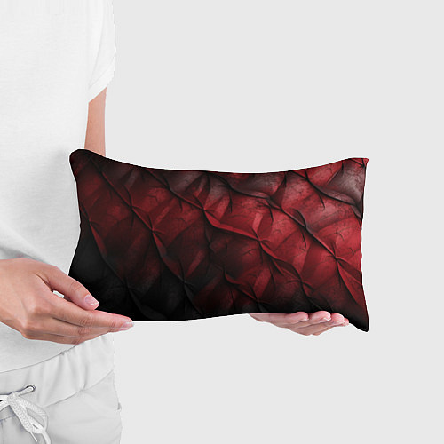 Подушка-антистресс Black red texture / 3D-принт – фото 3