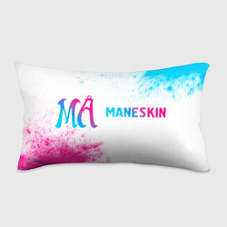 Подушка-антистресс Maneskin neon gradient style: надпись и символ, цвет: 3D-принт