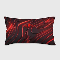 Подушка-антистресс CSGO red abstract, цвет: 3D-принт