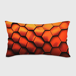 Подушка-антистресс Объемные оранжевые плиты, цвет: 3D-принт