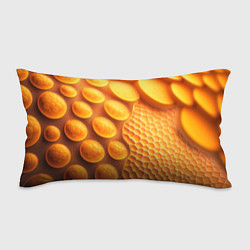 Подушка-антистресс Оранжевые круглые плиты, цвет: 3D-принт