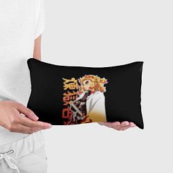 Подушка-антистресс Кёджуро ренгоку - иероглифы, цвет: 3D-принт — фото 2