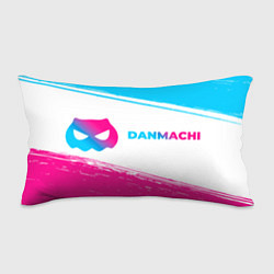 Подушка-антистресс DanMachi neon gradient style: надпись и символ, цвет: 3D-принт