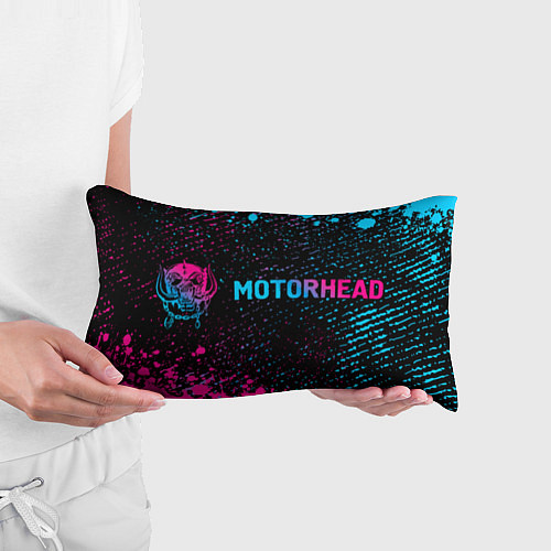 Подушка-антистресс Motorhead - neon gradient: надпись и символ / 3D-принт – фото 3