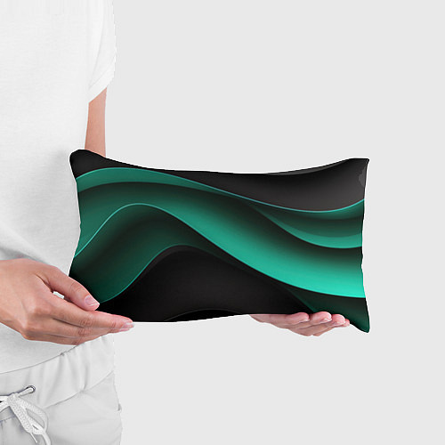 Подушка-антистресс Абстрактная зеленая текстура / 3D-принт – фото 3