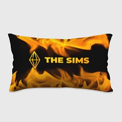 Подушка-антистресс The Sims - gold gradient: надпись и символ, цвет: 3D-принт