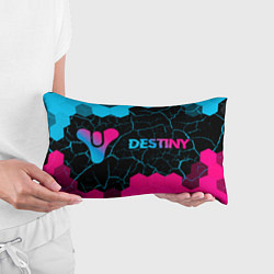 Подушка-антистресс Destiny - neon gradient: надпись и символ, цвет: 3D-принт — фото 2