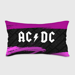Подушка-антистресс AC DC rock legends: надпись и символ, цвет: 3D-принт
