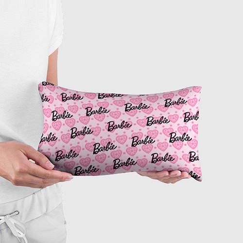 Подушка-антистресс Логотип Барби и розовое кружево / 3D-принт – фото 3