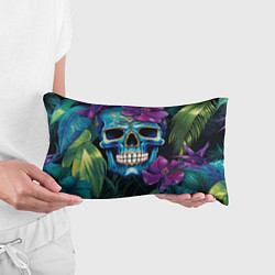 Подушка-антистресс Череп в джунглях, цвет: 3D-принт — фото 2