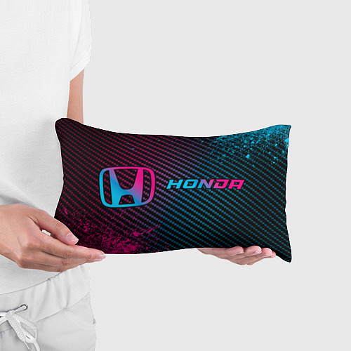 Подушка-антистресс Honda - neon gradient: надпись и символ / 3D-принт – фото 3