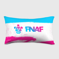 Подушка-антистресс FNAF neon gradient style: надпись и символ, цвет: 3D-принт