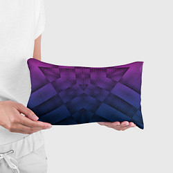 Подушка-антистресс Пурпурно-синий геометрический узор, цвет: 3D-принт — фото 2