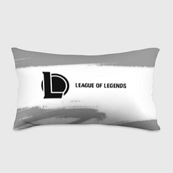 Подушка-антистресс League of Legends glitch на светлом фоне: надпись, цвет: 3D-принт