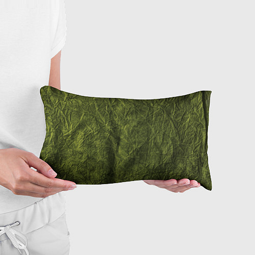 Подушка-антистресс Мятая зеленая ткань / 3D-принт – фото 3