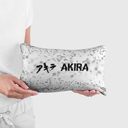 Подушка-антистресс Akira glitch на светлом фоне: надпись и символ, цвет: 3D-принт — фото 2
