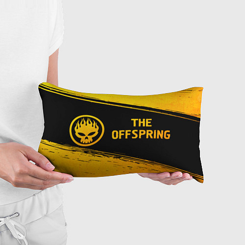 Подушка-антистресс The Offspring - gold gradient: надпись и символ / 3D-принт – фото 3