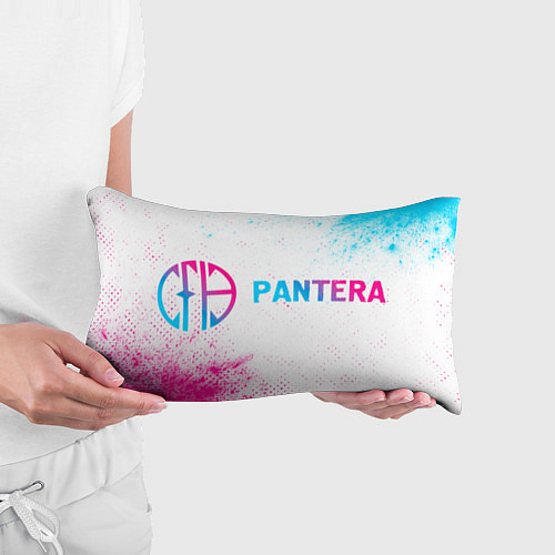 Подушка-антистресс Pantera neon gradient style: надпись и символ / 3D-принт – фото 3