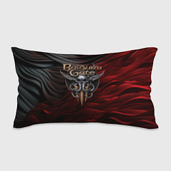 Подушка-антистресс Baldurs Gate 3 logo dark red black